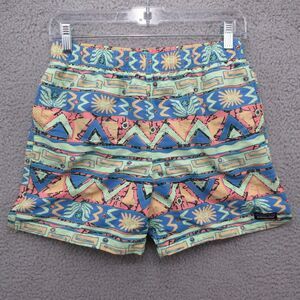 Patagonia Baggies Swim Trunk Shorts Youth XL 14 High Hopes Geo‎ Salamander Green